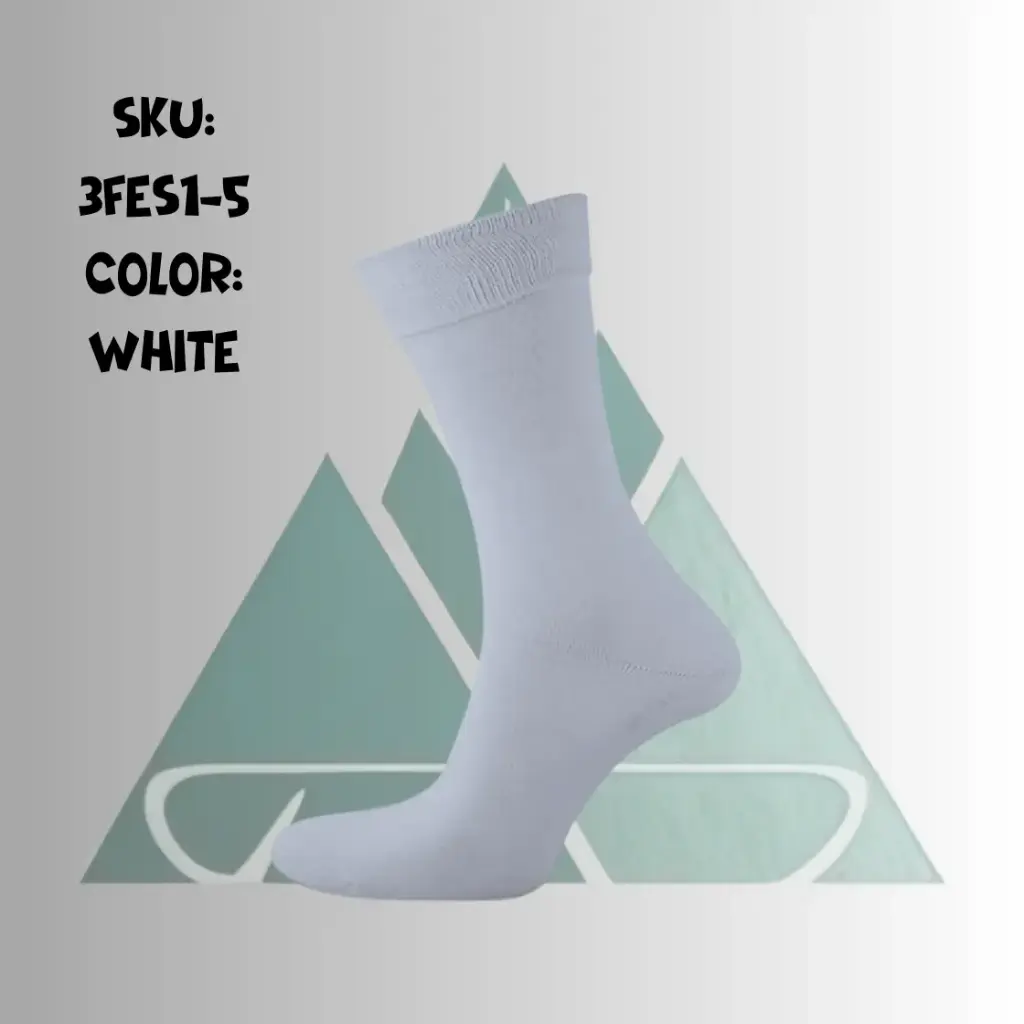 Men Long Socks - White