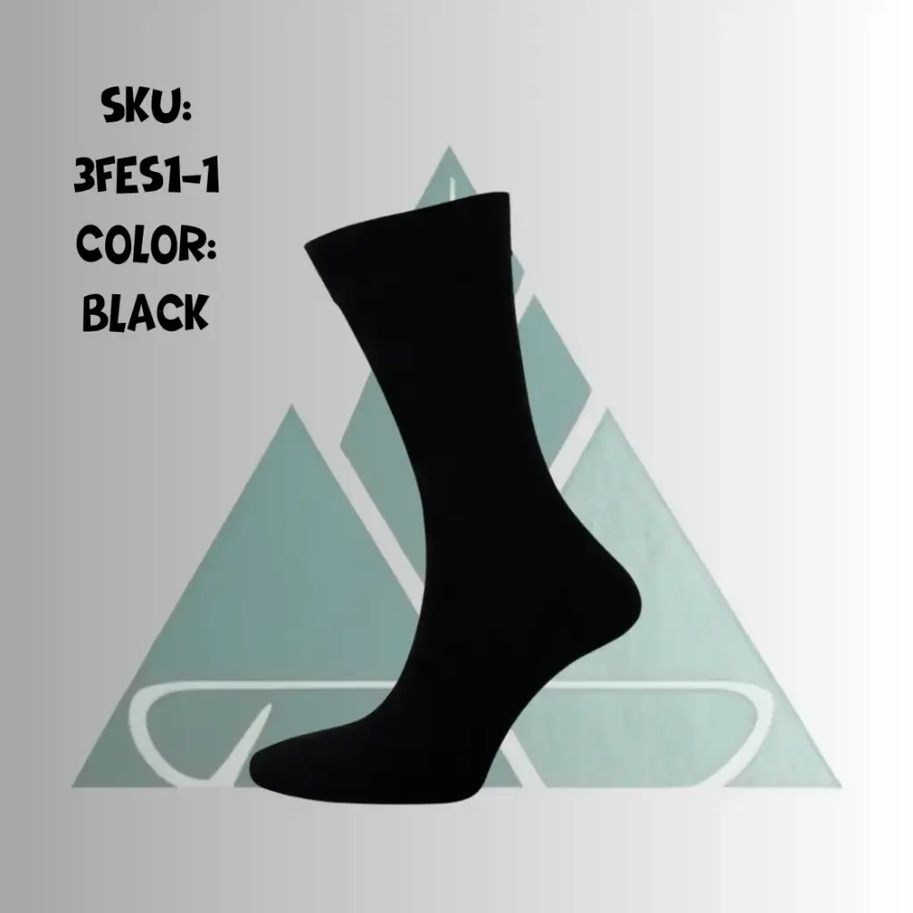 Men Long Socks - Black 