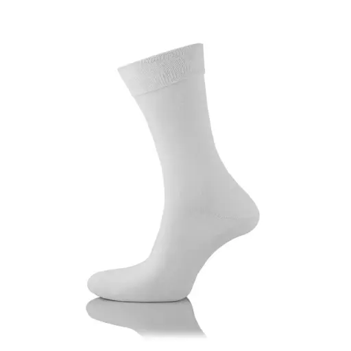 Men Long Socks - White