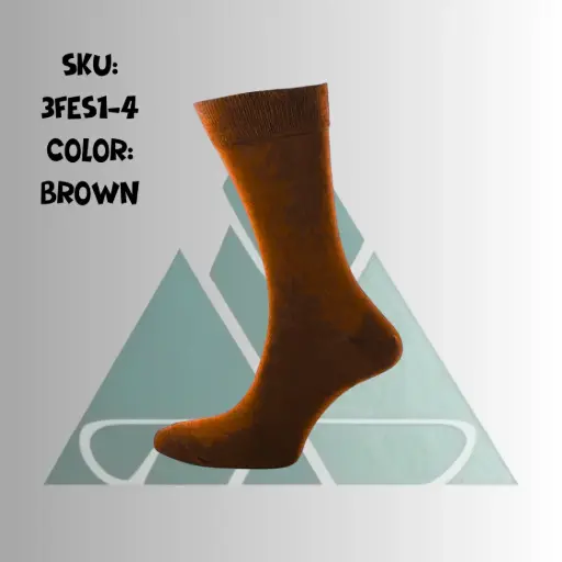 Men Long Socks - Brown