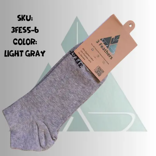 Men Ankle Socks - Light Gray 