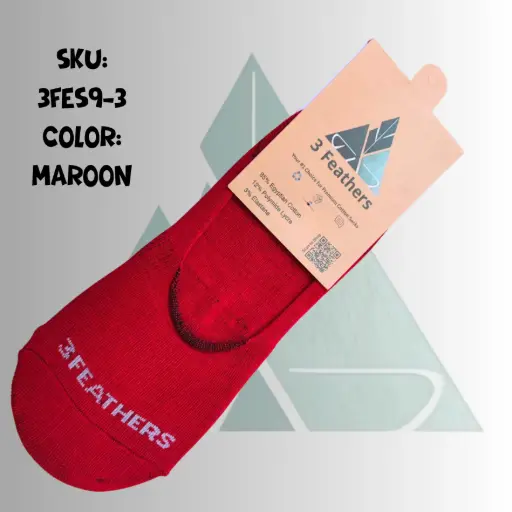 Women Invisible Socks - Maroon
