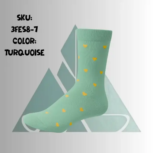 [3FES8-7] Women High Ankle - Turquoise