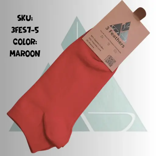 Women Ankle Socks - Maroon