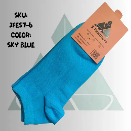 Women Ankle Socks - Sky Blue