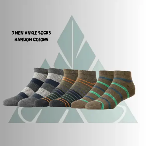 Men Ankle Socks - Pack of 3